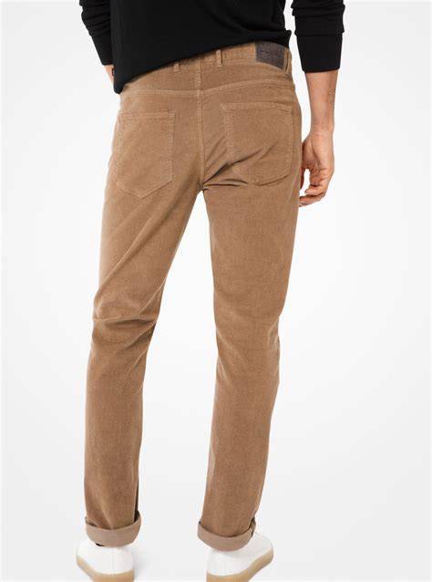 michael kors corduroy pants mens|Michael Kors tracksuit bottoms.